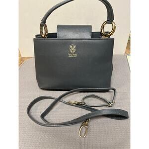 Vera Pelle Top handle Genuine leather handbag made in Italy has shoulder strap ￼